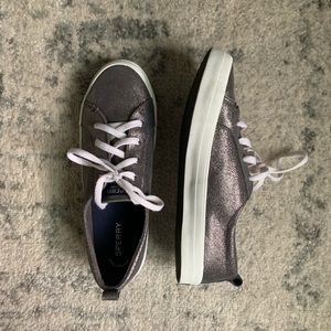 Sperry Creat Vibe Glitter Suede Sneaker